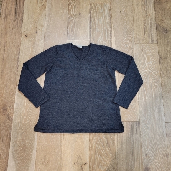 Motherhood Maternity vneck‎ grey long sleeve sweater size Small - Picture 2 of 7